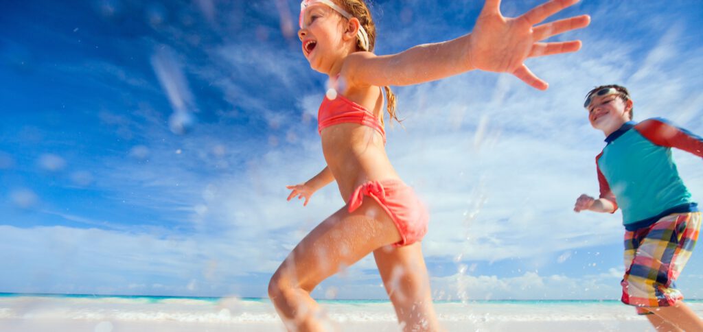 When you visit Maroochydore on the Sunshine Coast, enjoy safe and fun beach days playing and swimming between the flags.